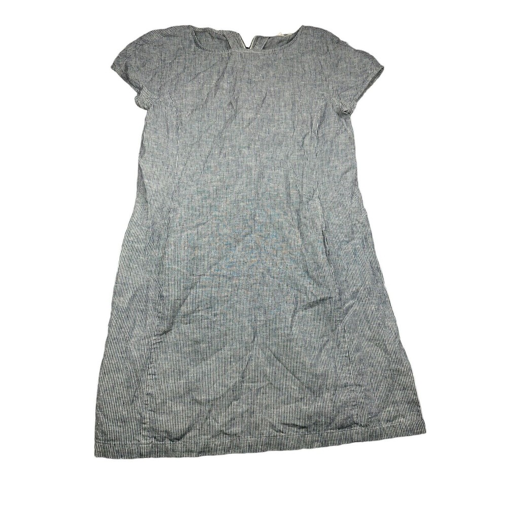 Eileen Fisher Size PP (2P-4P) Hemp & Organic Cotton Stripe‎ Dress Short Sleeves